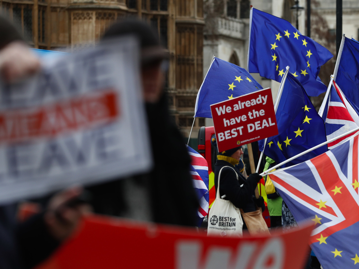 protest Brexit britania demonštrácia