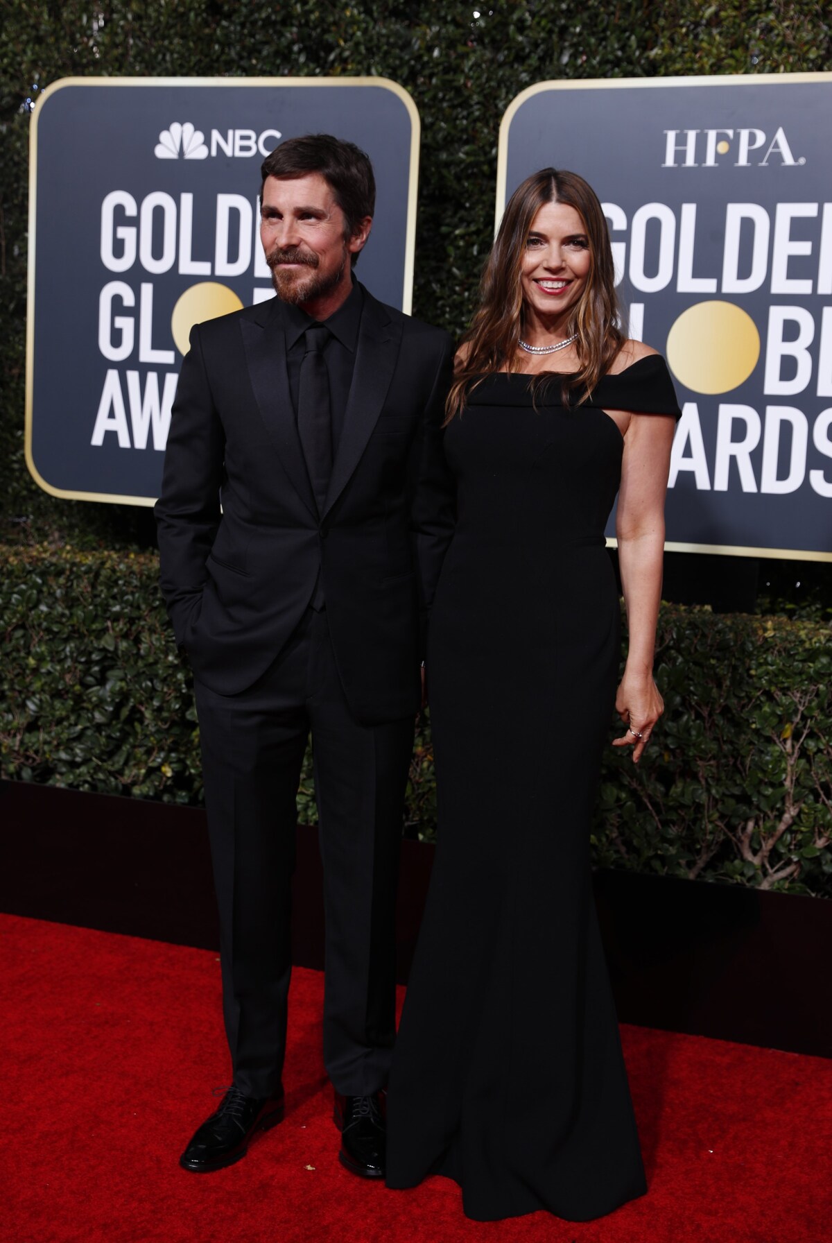 Herec Christian Bale a jeho manželka Sibi Blazic.