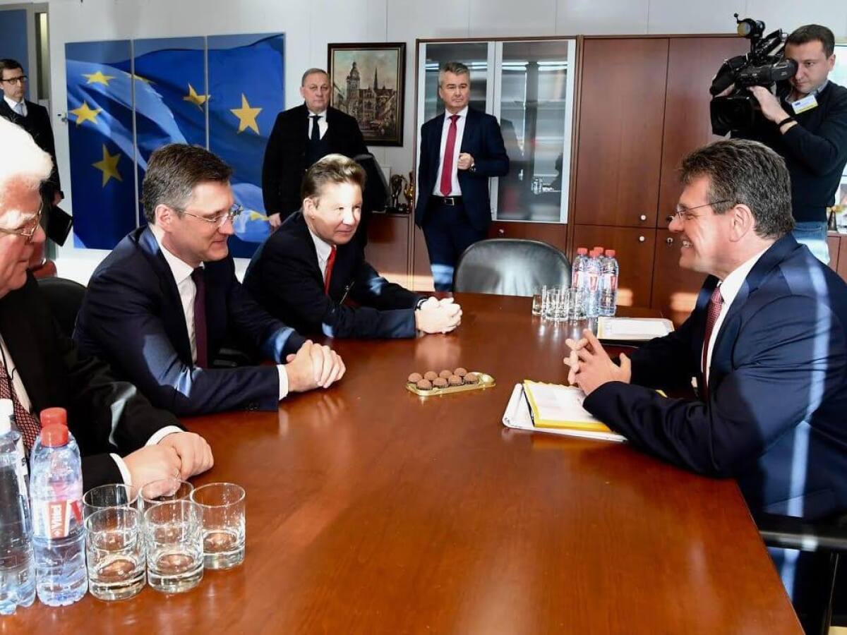 Plyn, Gazprom, Šefčovič