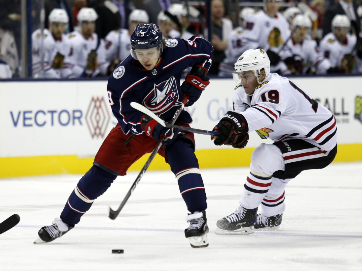 Blackhawks Blue Jackets Hockey Panarin