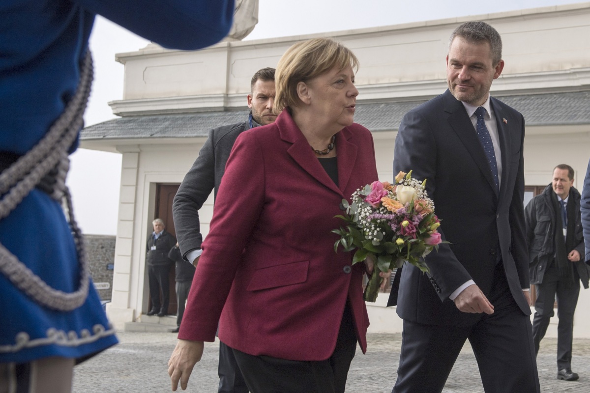 Angela Merkelová, Peter Pellegrini, návšteva