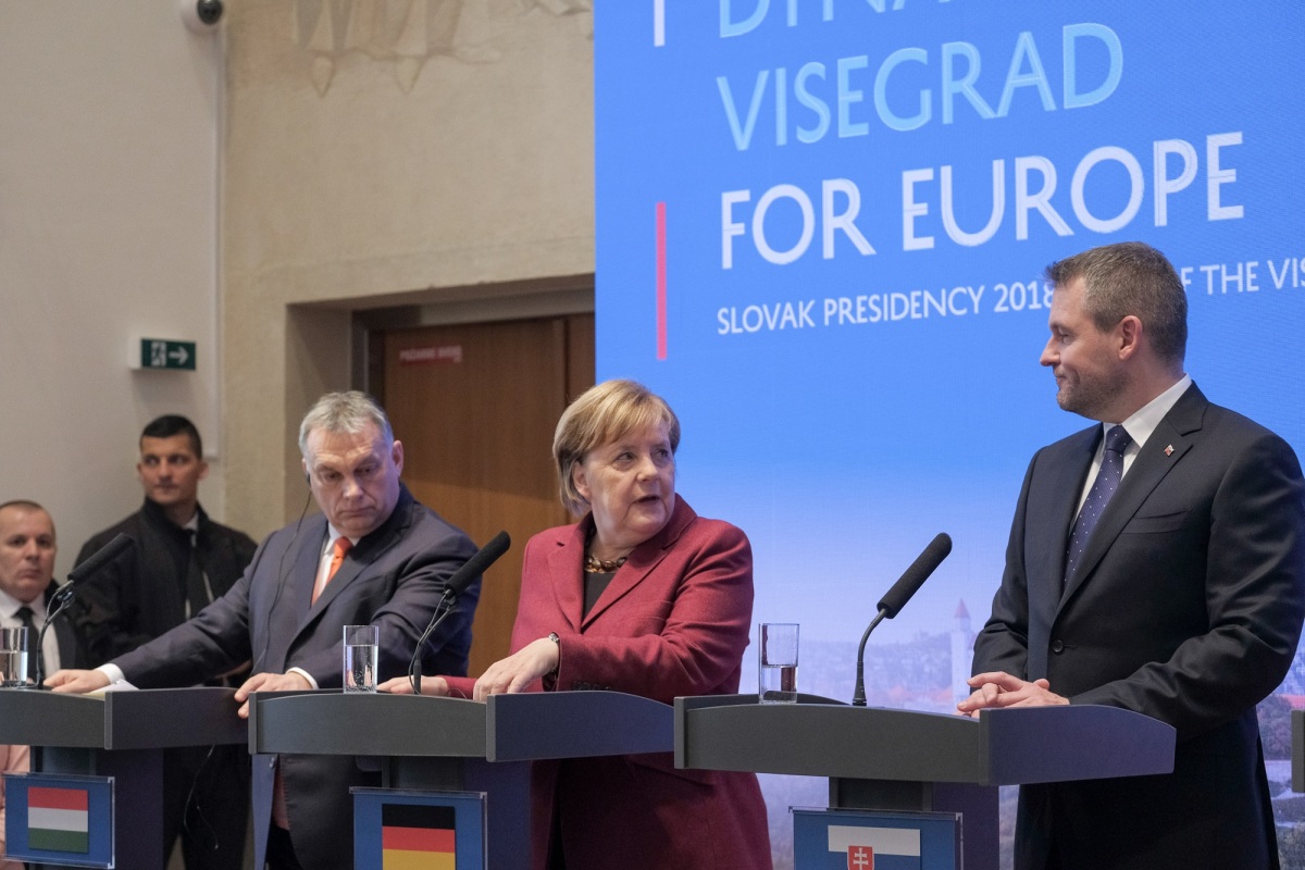 summit V4, angela mereklová, peter pellegrini