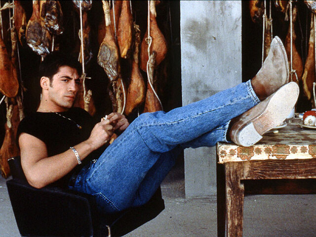 Herec Javier Bardem na zábere z roku 1992 vo filme Šunka, šunka. 