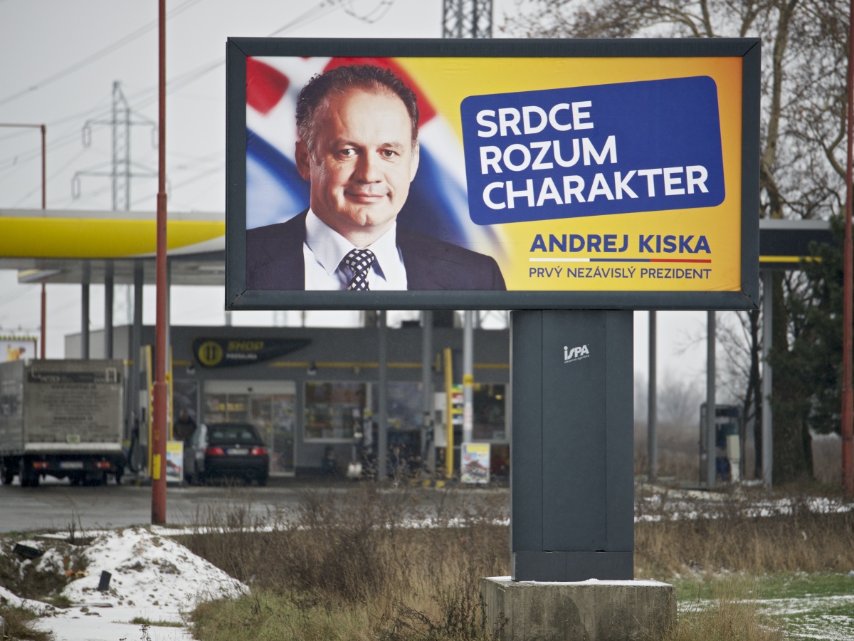 Andrej Kiska, bilbord