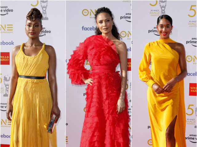 Herečky Issa Rae, Thandie Newton a Laura Harrier.