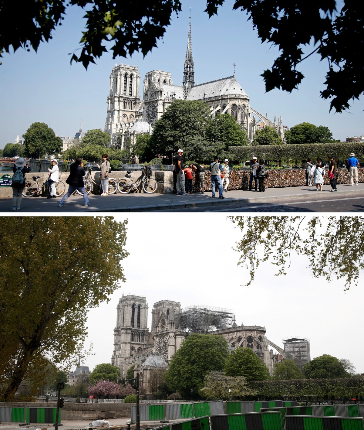 notre-dame, paríž, francúzsko, katedrála, koláž