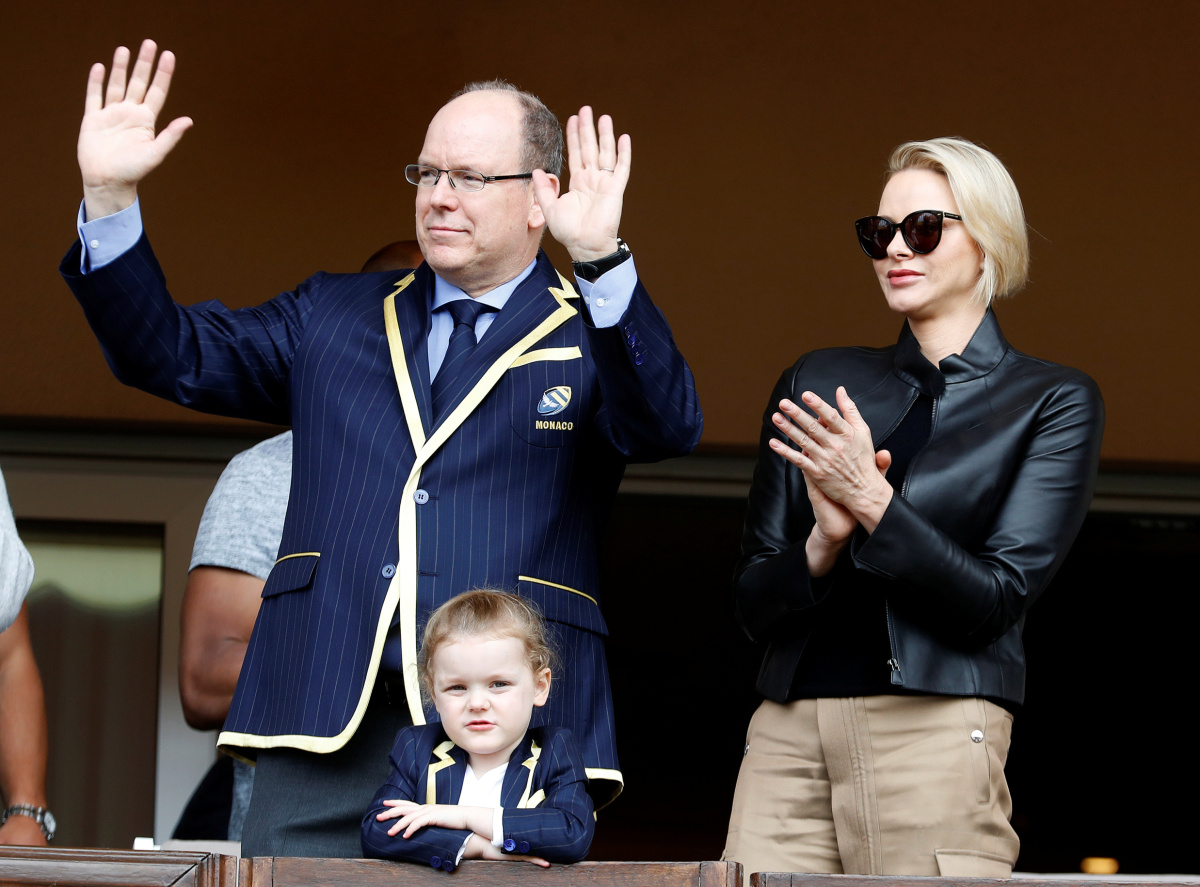 princ Albert II a jeho manželka, princezná Charlene 