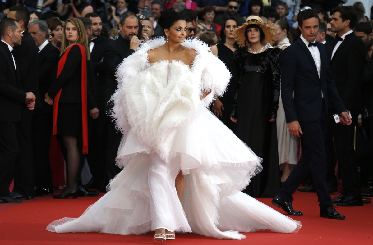 Herečka Aishwarya Rai v kreácii Ashi Studio Haute Couture.