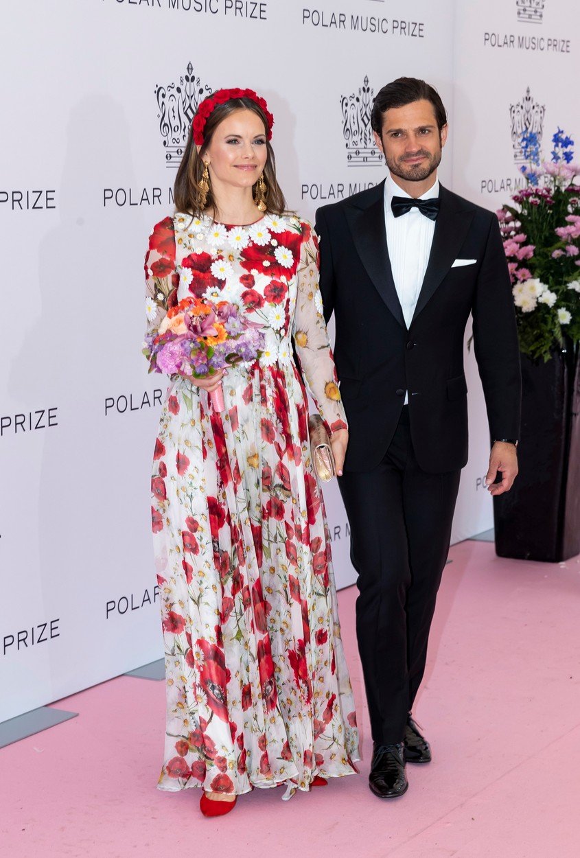 Princezná Sofia a jej manžel, princ  Carl Philip počas udeľovania   POLAR MUSIC PRIZE 2019.