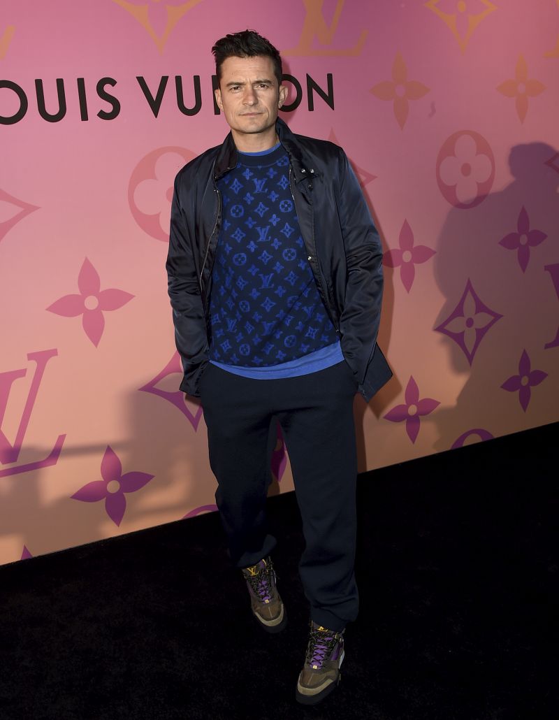 Orlando Bloom na podujatí značky Louis Vuitton v  Beverly Hills.