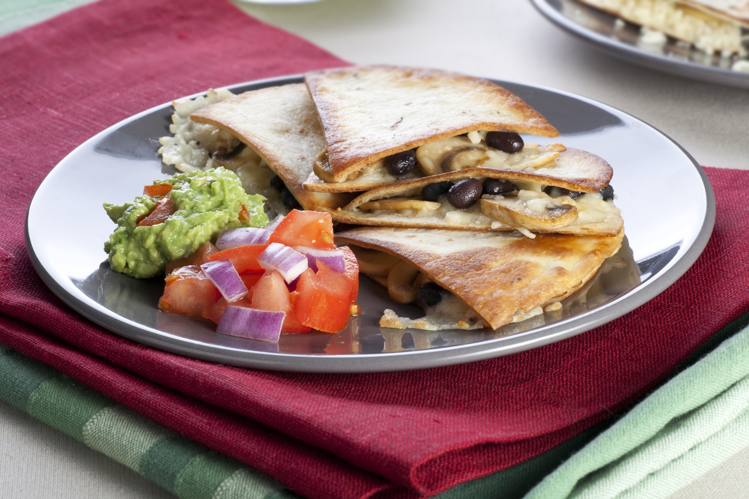 Quesadilla s hubami a so syrom