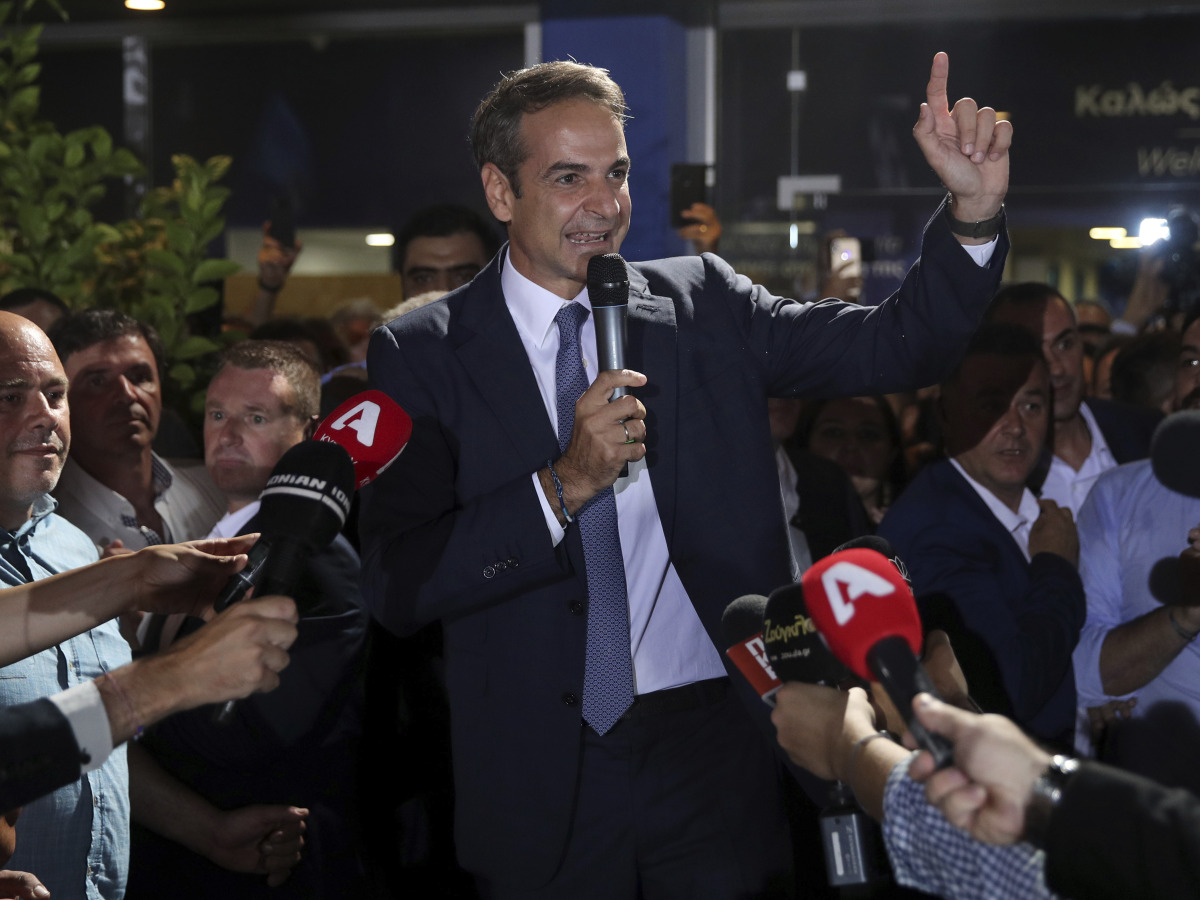 Grécko / voľby / Kyriakos Mitsotakis /