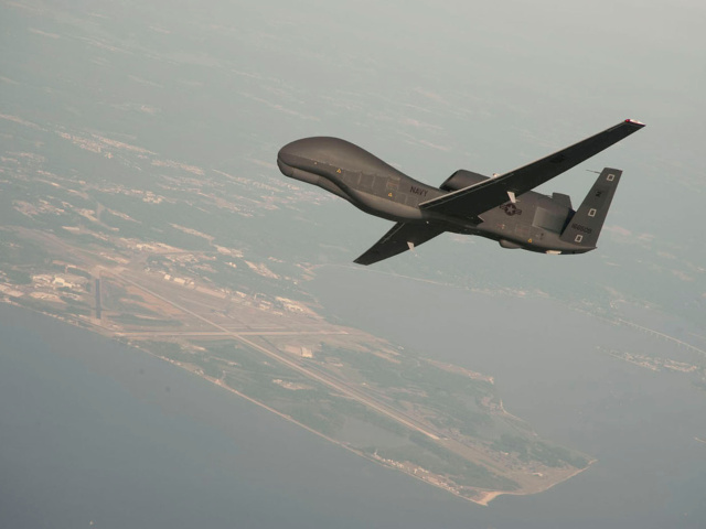 bezpilotný, dron, global, hawk