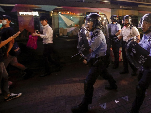 Hongkong, polícia, demonštrácia, protest