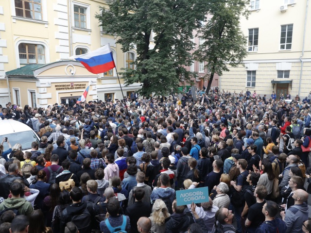 Rusko / Moskva / protest /