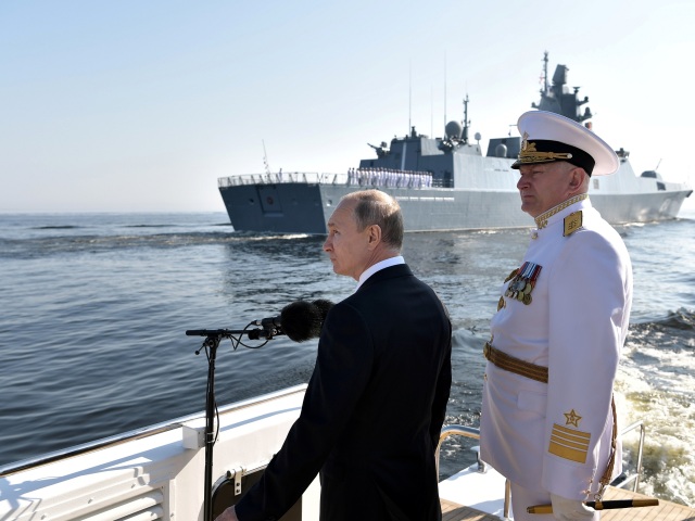 rusko, more, loď, námorná, vojenská, prehliadka, putin