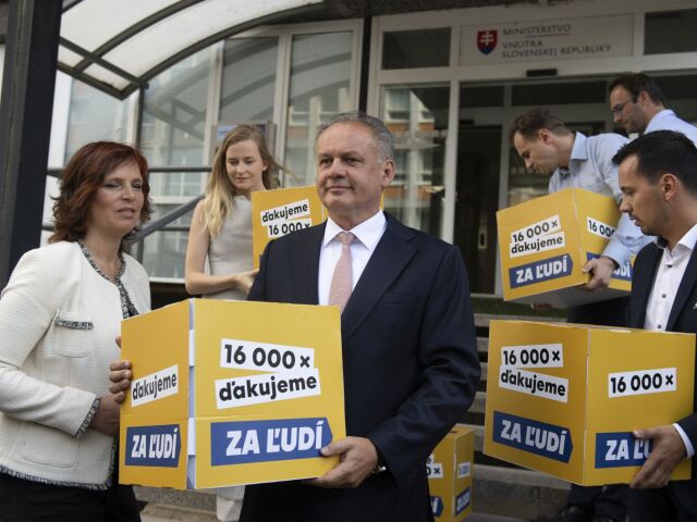 SR Kiska strana Za ľudí registrácia podpisy BAX