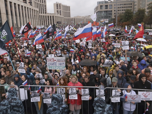 Rusko / Moskva / protest / demonštrácia /