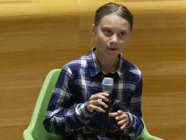greta thunbergová