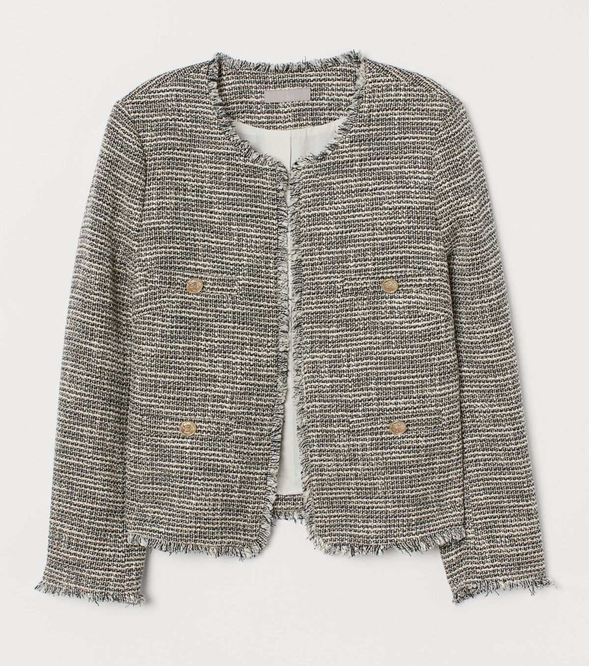 Kratšie štruktúrované sako H&M. Predáva sa za 44,99 eura. 