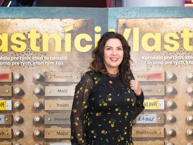 Moderátorka Iveta Malachovská na premiére filmu Vlastníci. 