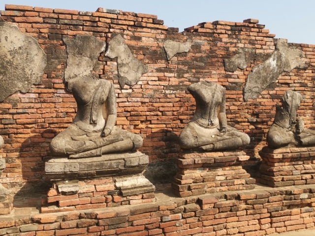 Wat Chai Watthanaram v thajskom meste Ayutthaya. 