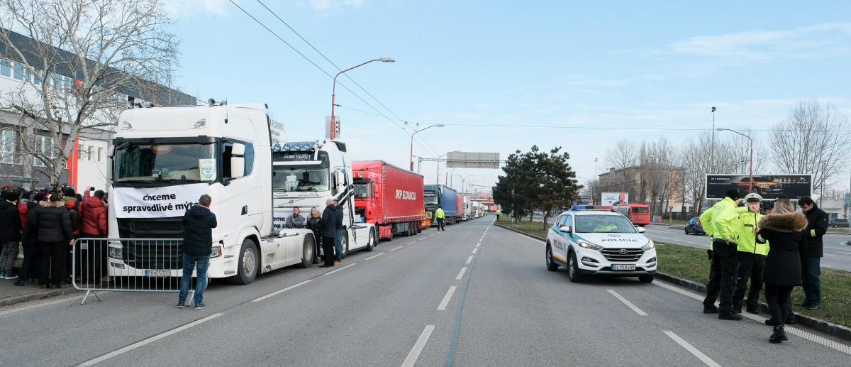 protest autodopravcov