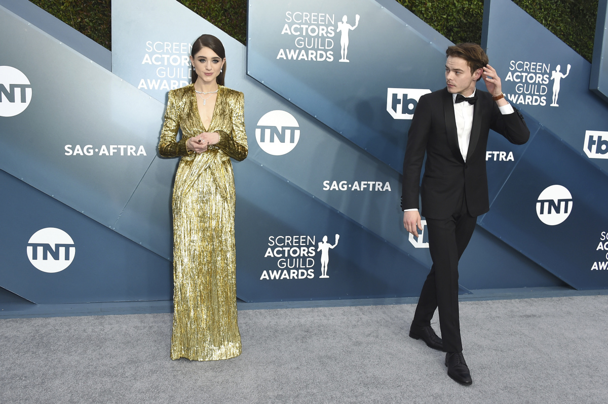 Herečka Natalia Dyer a jej partner Charlie Heaton.