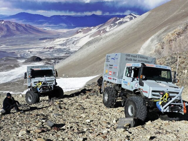Mercedes-Benz Unimog - výškový rekord 2020