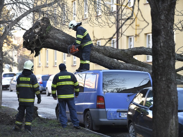 SR Košice počasie mesto vietor strom vyvrátenie hasiči