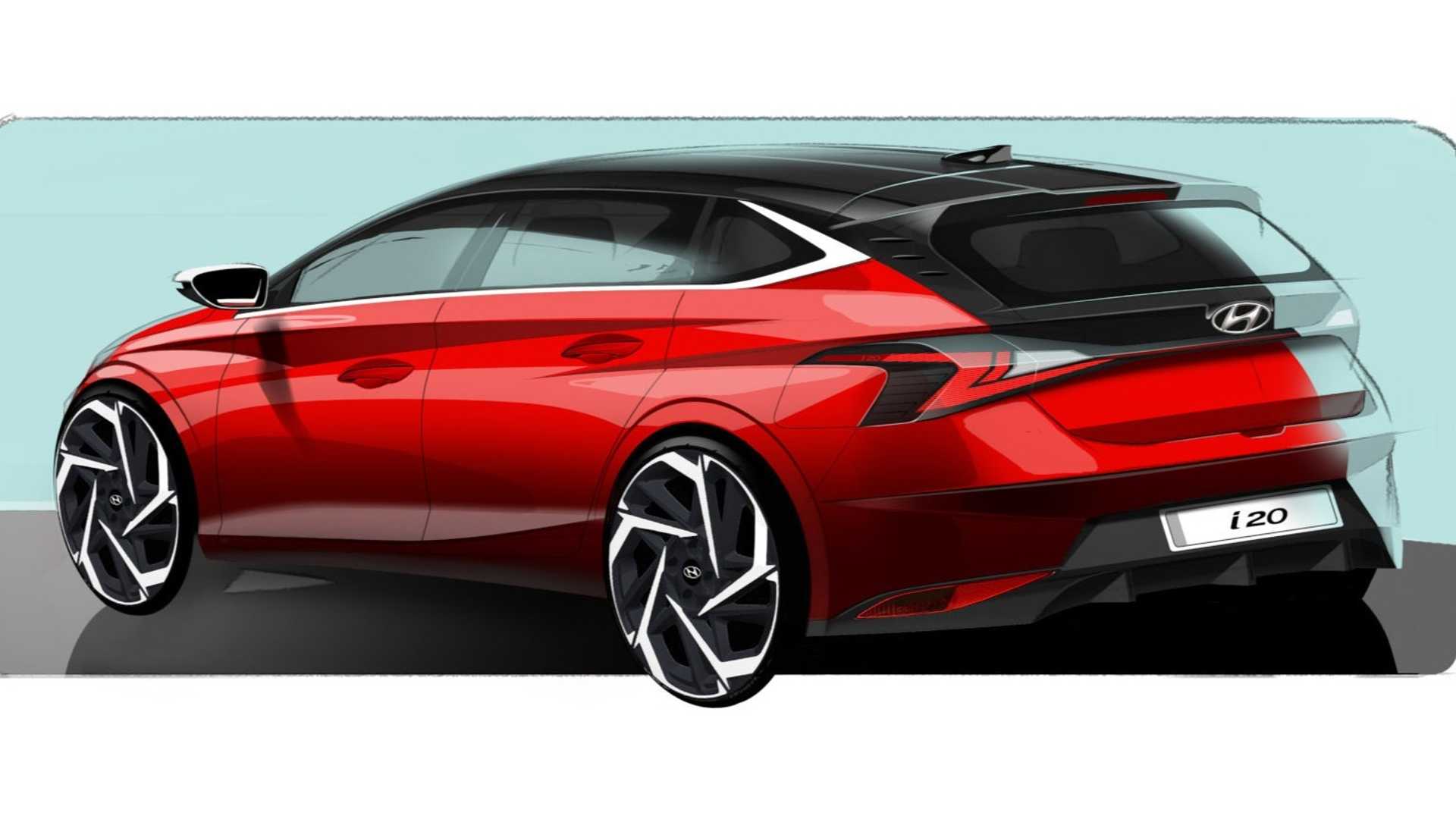 Hyundai i20 pôsobí masívne aj zozadu, no v realite môžeme očakávať tradične riešené piate dvere, ktoré pri aute tohto segmentu musia plniť aj praktickú, nielen estetickú funkciu.