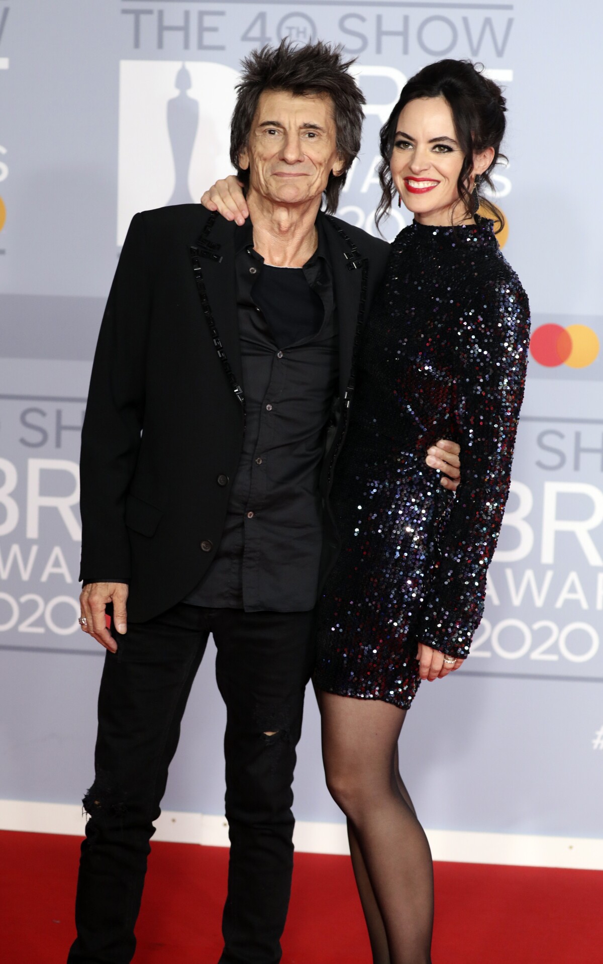 Ronnie Wood a jeho manželka Sally Humphreys.