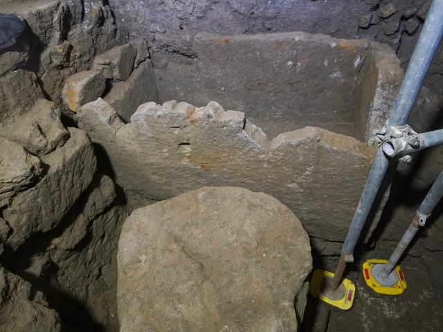 Taliansko Rím Forum Romanum sarkofág Romulus nález hrobka