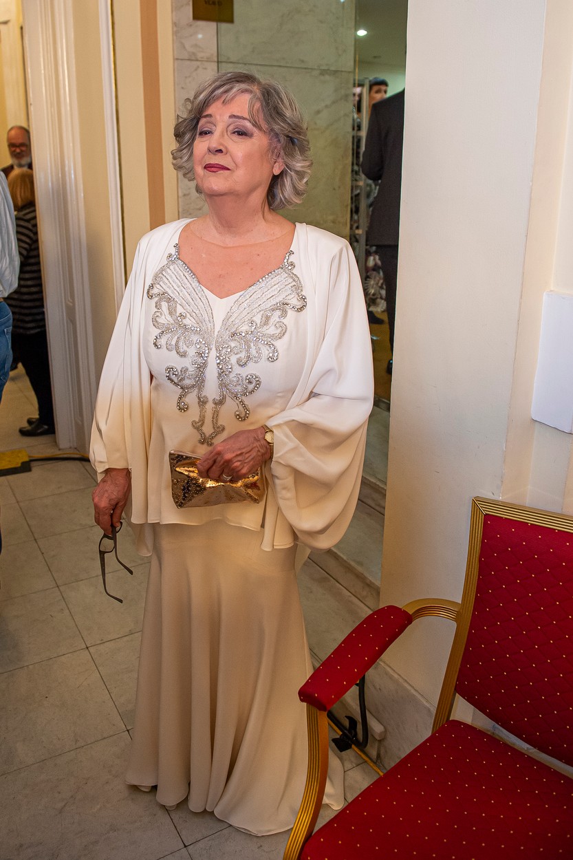 Božiadara Turzonovová na gala podujatí pri príležitosti storočnice SND v šatách Jany Pištejovej.