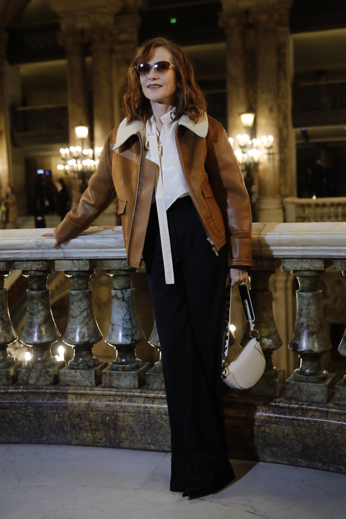Herečka Isabelle Huppert pred prehliadkou Stella McCartney.