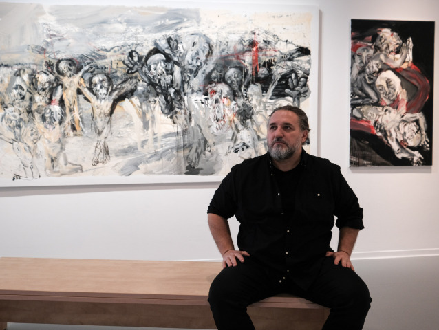 Marek Ormandík v galérii Danubiana.