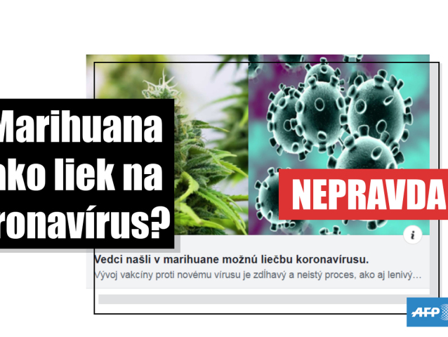 SR marihuana koronavírus COVID-19 HOAXAFP