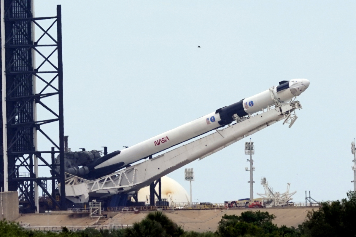 USA Florida raketa SpaceX prípravy štart crew dragon