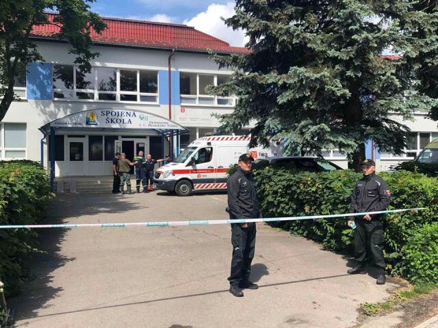 sanitka škola polícia vrútky