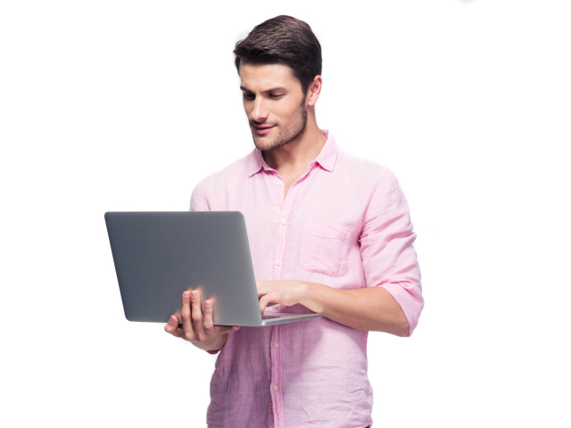 muž, gay, notebook