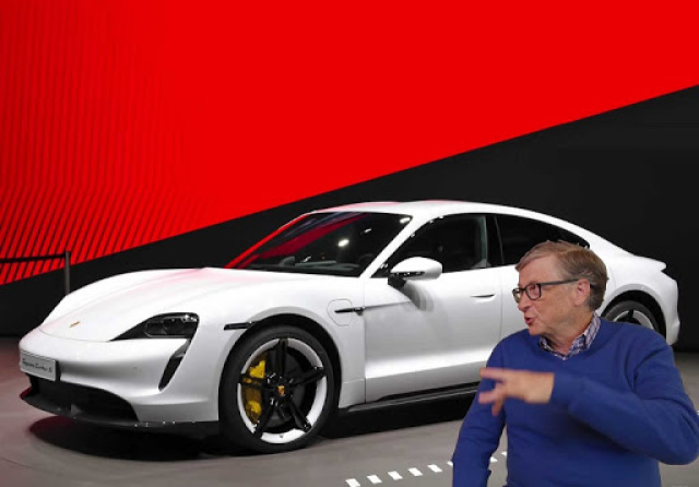 Bill Gates je dlhoročným priaznivcom Porsche. Keď predstavilo svoj elektrický Taycan neváhal a stal sa jedným z jeho prvých vlastníkov. Bol to zároveň prvý Gatesov elektromobil.
