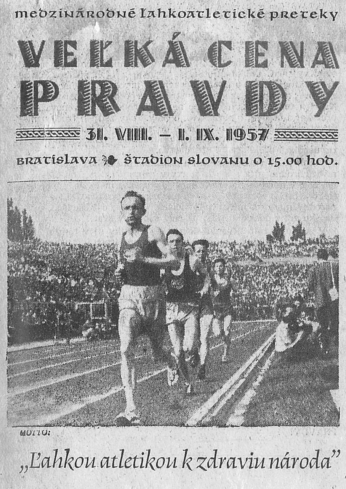 plagát Veľká cena Pravdy 1957