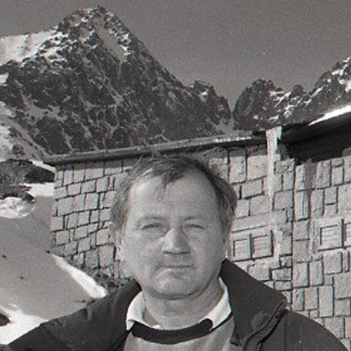 Laco Kulanga na Skalnatom plese v marci 1995.