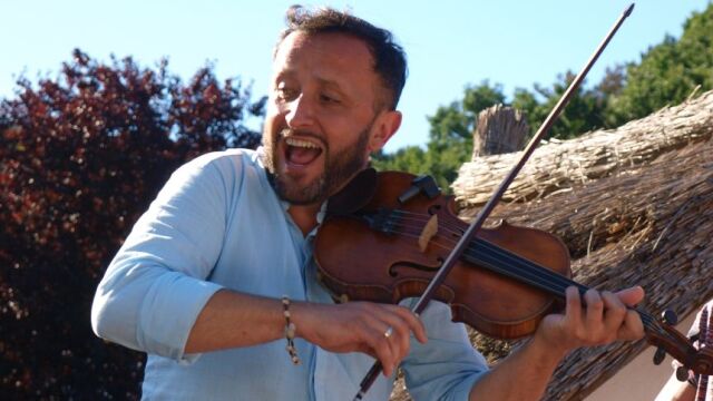 Muzikant Ondrej Kandráč.