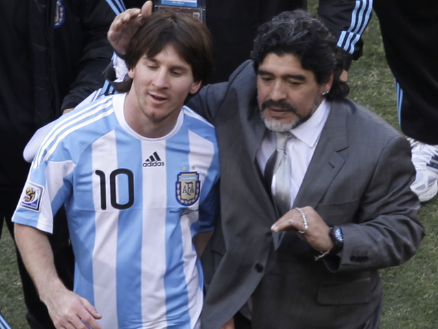 Lionel Messi, Diego Maradona