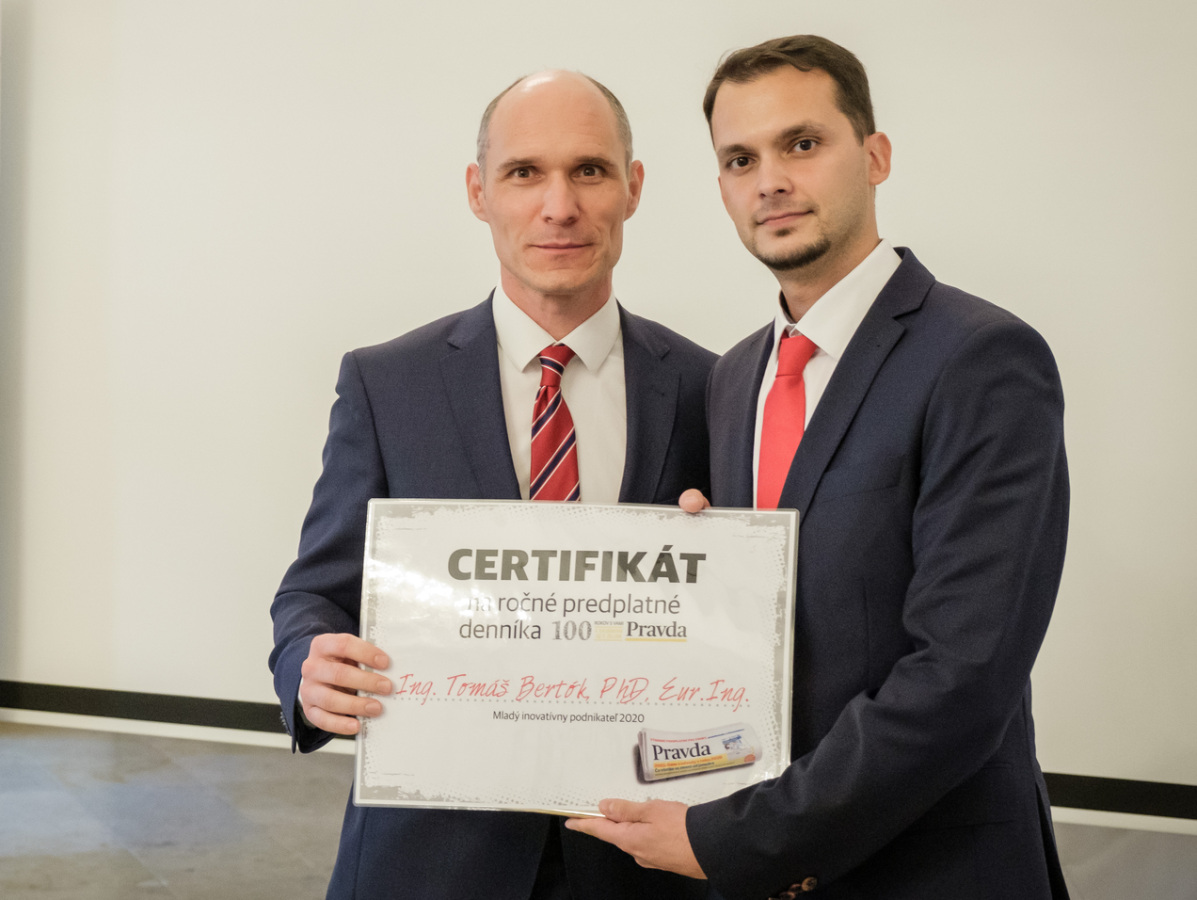 Mladý inovatívny podnikateľ 2020, Tomáš Bertók