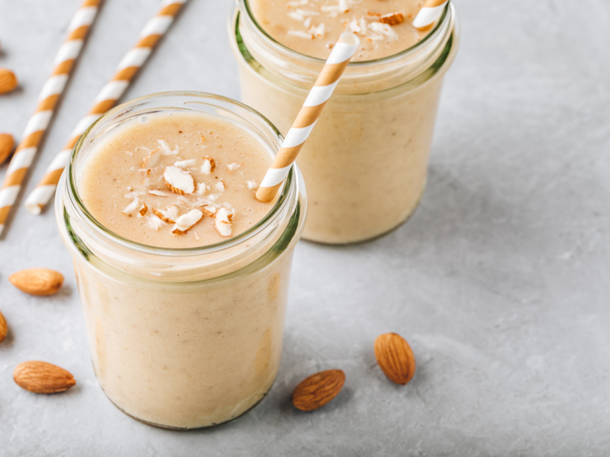 smoothie, mandľa, mandle, vanilka, koktejl, nápoj