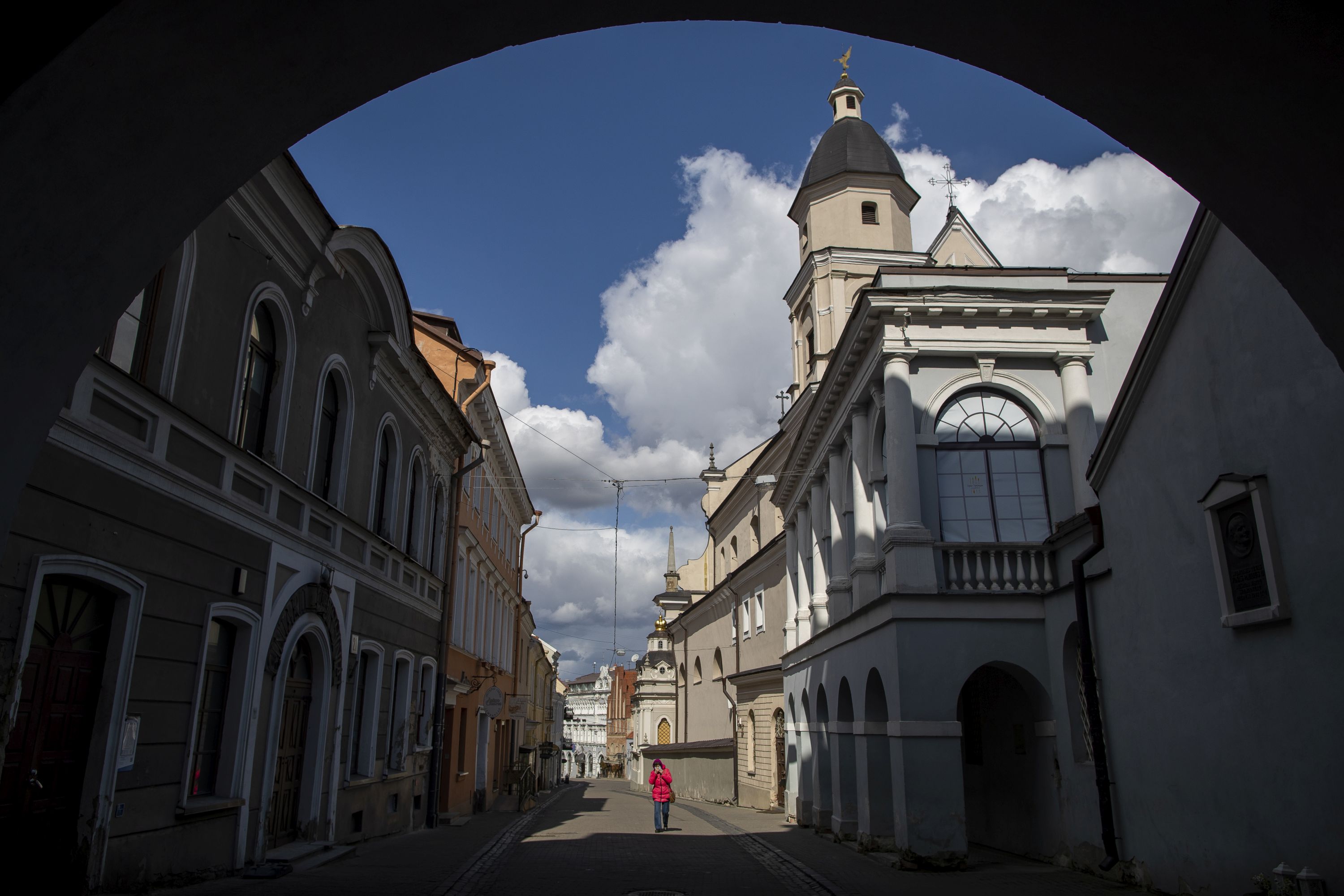 Ulice litovského Vilniusu na archívnej snímke.