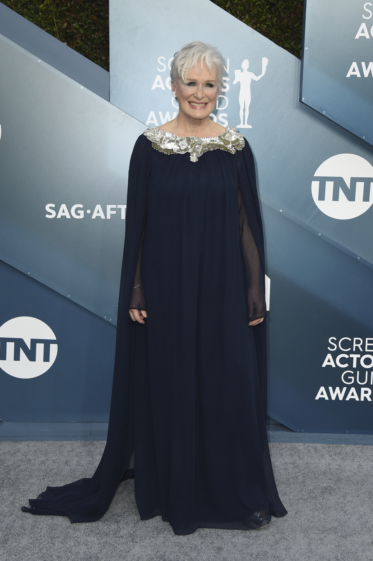 Herečka Glenn Close na vyhlásení cien Screen Actors Guild Awards v roku 2020.