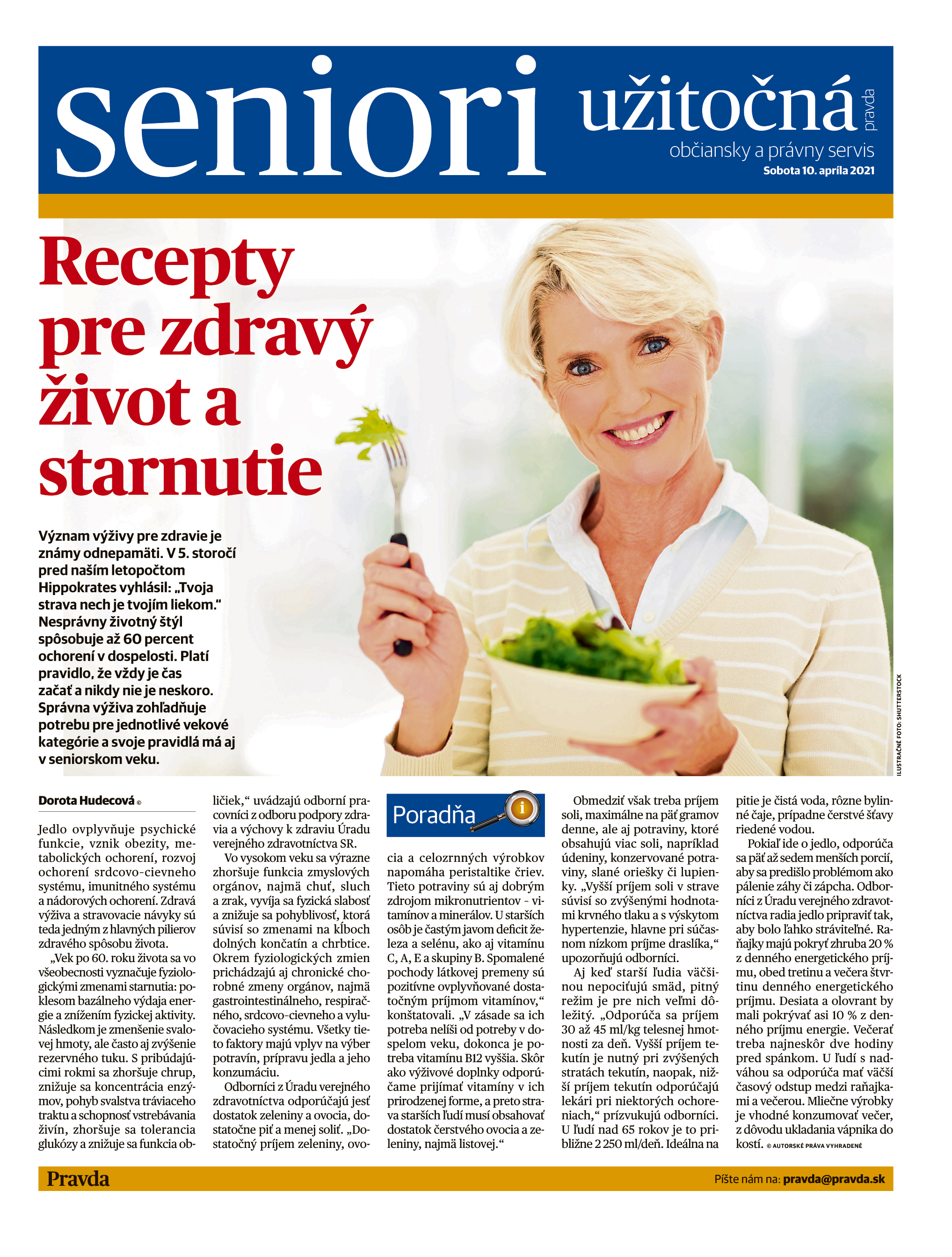 Užitočná pravda seniori 10. 4. 2021